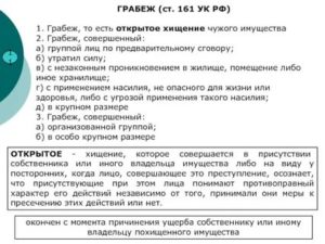 Грабеж считается оконченным с момента