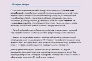 Возврат денег за телефон ненадлежащего качества в течении 14 дней закон